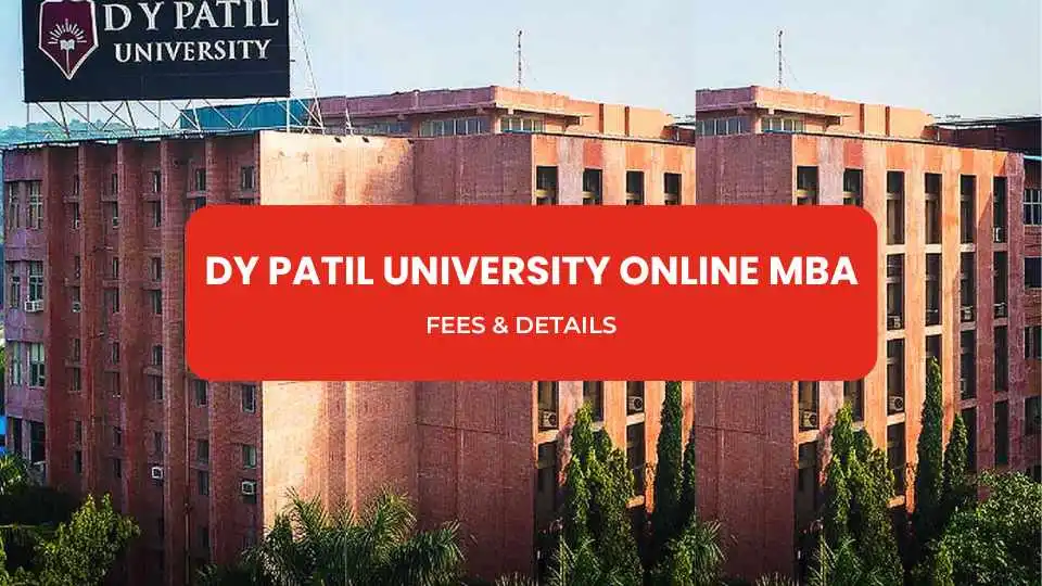 DY Patil University Online MBA Fees & Details DY Patil University Online MBA