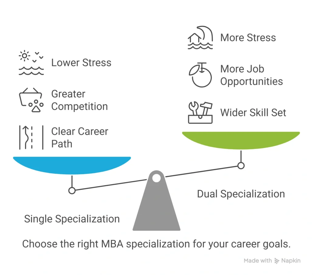 comparison between single and sual dual specialization